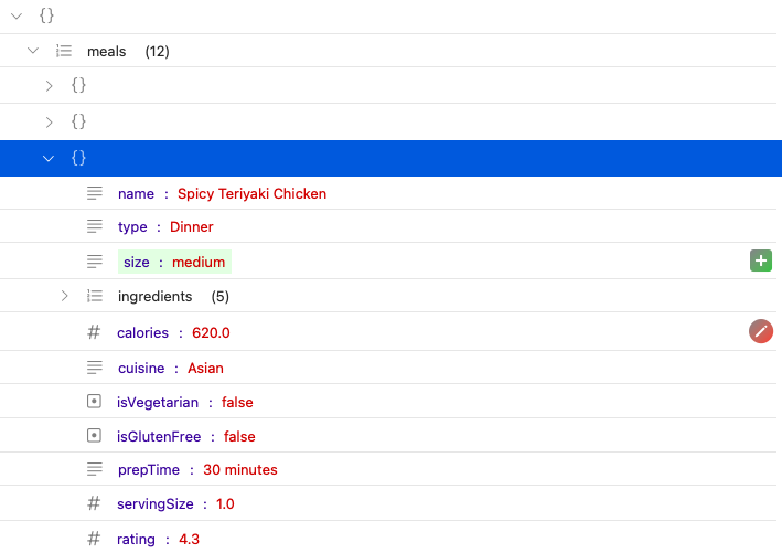 JSON Editor Window Screenshot