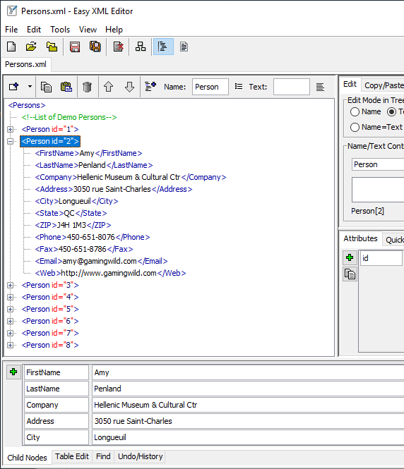 Windows 7 Easy XML Editor 1.7.8 full